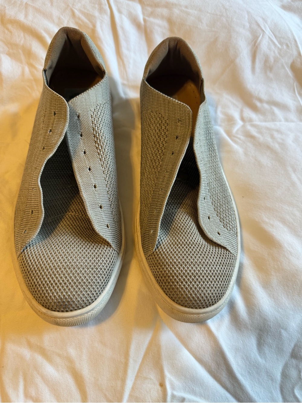 Men's Knit Sneakers - Light Gray